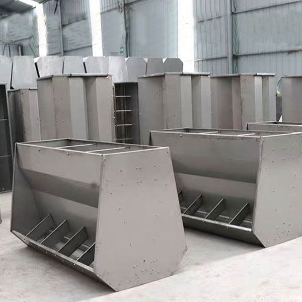 Stainless steel automatic feeding trough for pigs